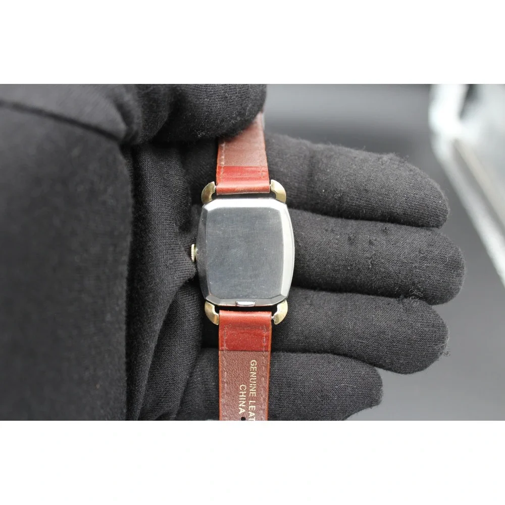 Vintage Helbros Swiss Art Deco Tank Manual Wind Small Seconds Watch